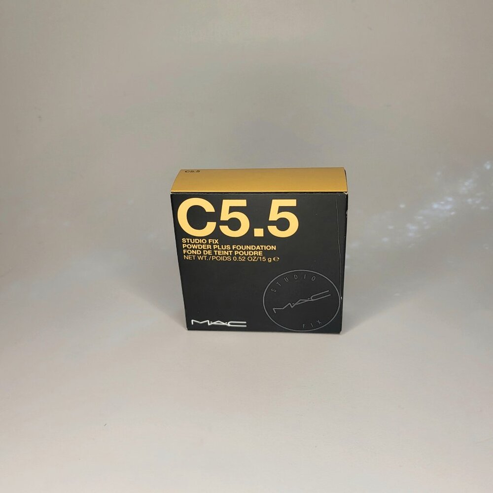NEW MAC Studio Fix Powder Plus Foundation - C5.5 - Full Size (0.52 oz/15g)